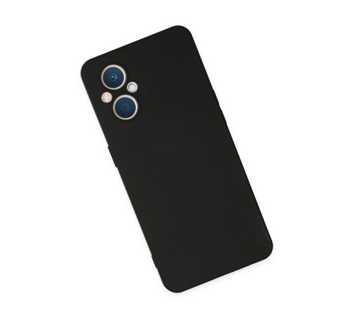 Oppo Reno 7 Lite Kılıf Nano içi Kadife Silikon - Siyah Oppo Reno 7 Lite Kılıf Nano içi Kadife Silikon - Siyah
