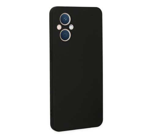 Oppo Reno 7 Lite Kılıf Nano içi Kadife Silikon - Siyah Oppo Reno 7 Lite Kılıf Nano içi Kadife Silikon - Siyah