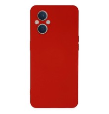 Oppo Reno 7 Lite Kılıf Nano içi Kadife Silikon - Kırmızı