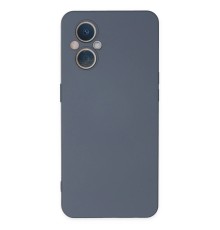 Oppo Reno 7 Lite Kılıf Nano içi Kadife Silikon - Gri