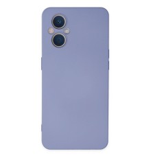 Oppo Reno 7 Lite Kılıf Nano içi Kadife Silikon - Lila