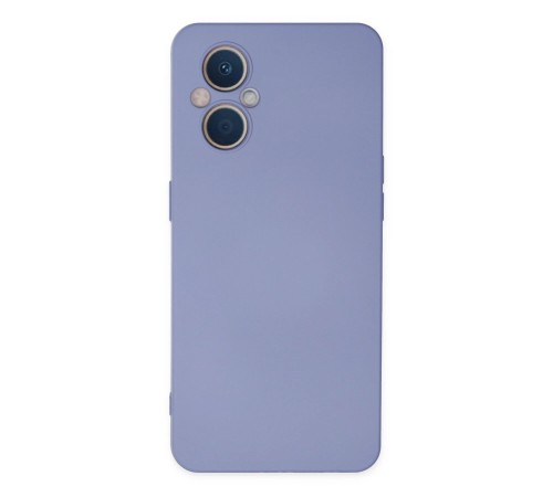 Oppo Reno 7 Lite Kılıf Nano içi Kadife Silikon - Lila Oppo Reno 7 Lite Kılıf Nano içi Kadife Silikon - Lila