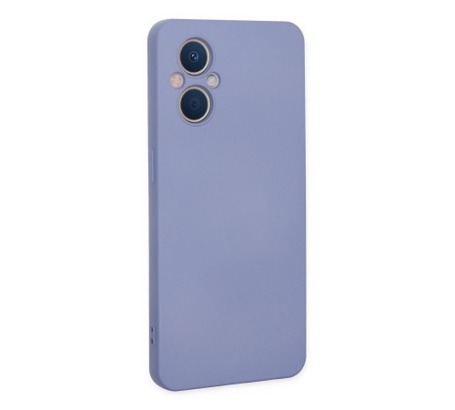 Oppo Reno 7 Lite Kılıf Nano içi Kadife Silikon - Lila Oppo Reno 7 Lite Kılıf Nano içi Kadife Silikon - Lila