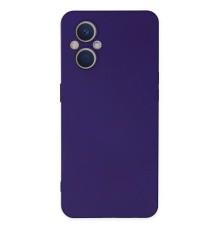 Oppo Reno 7 Lite Kılıf Nano içi Kadife Silikon - Mor