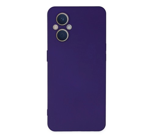 Oppo Reno 7 Lite Kılıf Nano içi Kadife Silikon - Mor Oppo Reno 7 Lite Kılıf Nano içi Kadife Silikon - Mor