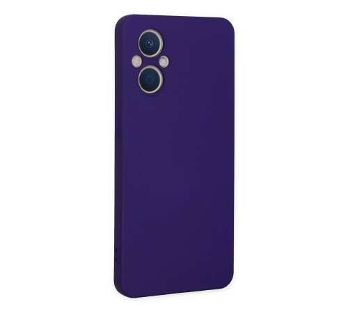 Oppo Reno 7 Lite Kılıf Nano içi Kadife Silikon - Mor Oppo Reno 7 Lite Kılıf Nano içi Kadife Silikon - Mor
