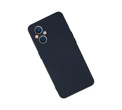 Oppo Reno 7 Lite Kılıf Nano içi Kadife Silikon - Lacivert Oppo Reno 7 Lite Kılıf Nano içi Kadife Silikon - Lacivert