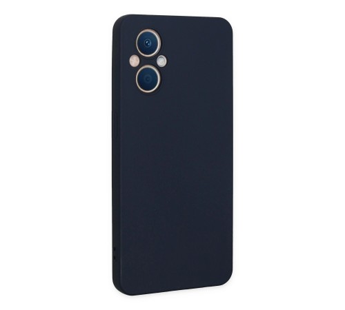 Oppo Reno 7 Lite Kılıf Nano içi Kadife Silikon - Lacivert Oppo Reno 7 Lite Kılıf Nano içi Kadife Silikon - Lacivert
