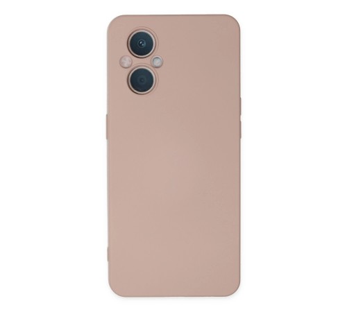 Oppo Reno 7 Lite Kılıf Nano içi Kadife Silikon - Pudra Oppo Reno 7 Lite Kılıf Nano içi Kadife Silikon - Pudra