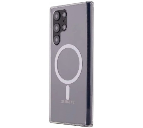 Samsung Galaxy S22 Ultra Kılıf Magneticsafe Şeffaf Silikon - Şeffaf Samsung Galaxy S22 Ultra Kılıf Magneticsafe Şeffaf Silikon - Şeffaf