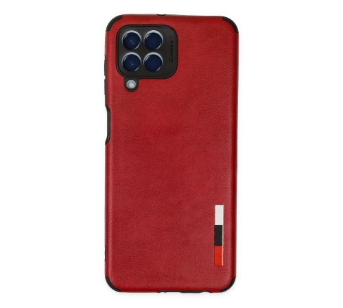 Samsung Galaxy M33 Kılıf Loop Deri Silikon - Kırmızı Samsung Galaxy M33 Kılıf Loop Deri Silikon - Kırmızı