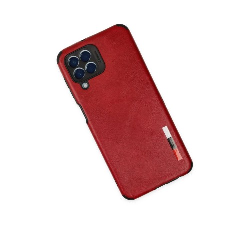 Samsung Galaxy M33 Kılıf Loop Deri Silikon - Kırmızı Samsung Galaxy M33 Kılıf Loop Deri Silikon - Kırmızı