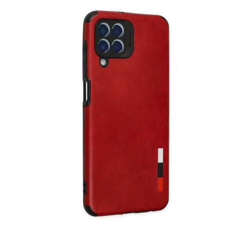 Samsung Galaxy M33 Kılıf Loop Deri Silikon - Kırmızı Samsung Galaxy M33 Kılıf Loop Deri Silikon - Kırmızı