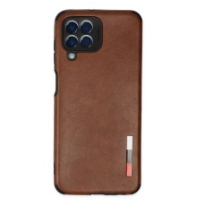 Samsung Galaxy M33 Kılıf Loop Deri Silikon - Kahverengi