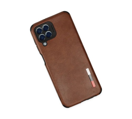 Samsung Galaxy M33 Kılıf Loop Deri Silikon - Kahverengi Samsung Galaxy M33 Kılıf Loop Deri Silikon - Kahverengi