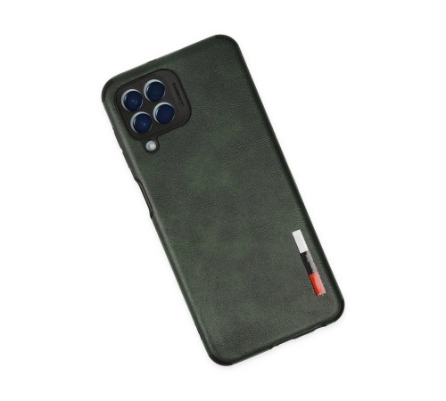 Samsung Galaxy M33 Kılıf Loop Deri Silikon - Yeşil Samsung Galaxy M33 Kılıf Loop Deri Silikon - Yeşil