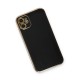 iPhone 11 Kılıf Volet Silikon - Siyah
