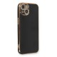 iPhone 13 Kılıf Volet Silikon - Siyah
