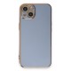 iPhone 13 Kılıf Volet Silikon - Mavi