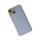 iPhone 13 Kılıf Volet Silikon - Mavi