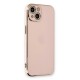 iPhone 13 Kılıf Volet Silikon - Pembe