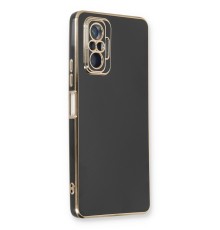 Xiaomi Redmi Note 10 Pro Kılıf Volet Silikon - Siyah