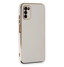 Samsung Galaxy A03S Kılıf Volet Silikon - Beyaz