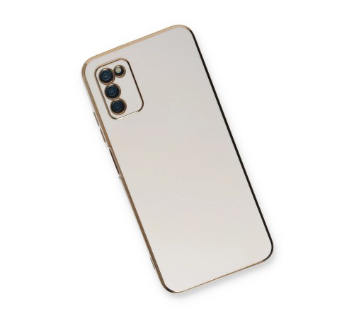 Samsung Galaxy A03S Kılıf Volet Silikon - Beyaz Samsung Galaxy A03S Kılıf Volet Silikon - Beyaz