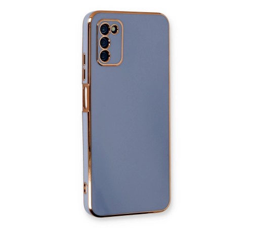 Samsung Galaxy A03S Kılıf Volet Silikon - Mavi Samsung Galaxy A03S Kılıf Volet Silikon - Mavi
