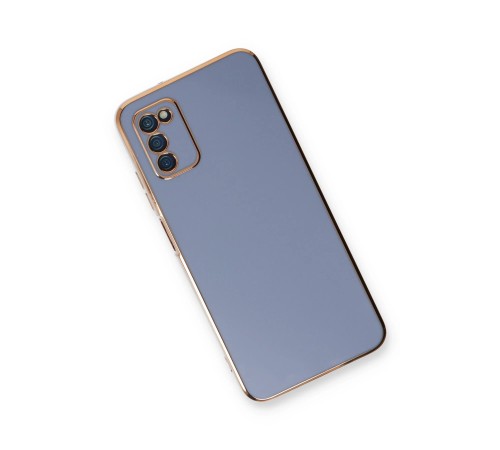 Samsung Galaxy A03S Kılıf Volet Silikon - Mavi Samsung Galaxy A03S Kılıf Volet Silikon - Mavi