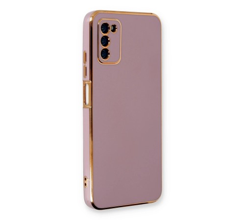 Samsung Galaxy A03S Kılıf Volet Silikon - Mor Samsung Galaxy A03S Kılıf Volet Silikon - Mor