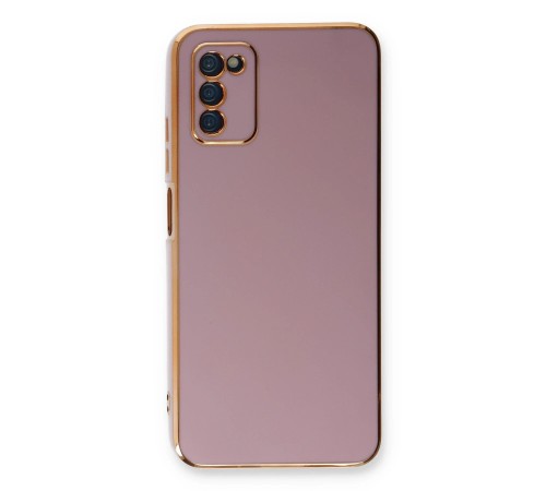 Samsung Galaxy A03S Kılıf Volet Silikon - Mor Samsung Galaxy A03S Kılıf Volet Silikon - Mor