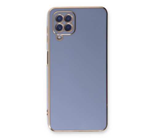 Samsung Galaxy A22 Kılıf Volet Silikon - Mavi