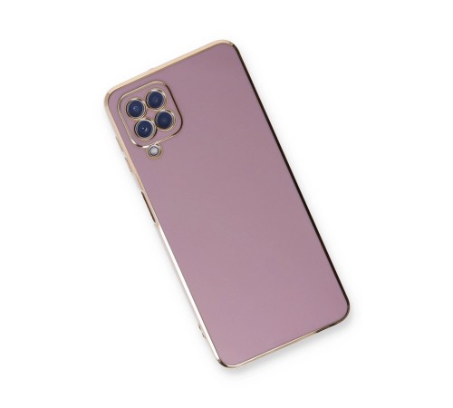 Samsung Galaxy A22 Kılıf Volet Silikon - Mor