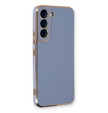Samsung Galaxy S21 FE Kılıf Volet Silikon - Mavi