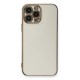 iPhone 13 Pro Max Kılıf Volet Silikon - Beyaz