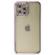 iPhone 12 Pro Kılıf Joke Taşlı Silikon - Mor