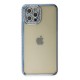 iPhone 12 Pro Kılıf Joke Taşlı Silikon - Mavi