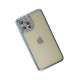 iPhone 12 Pro Kılıf Joke Taşlı Silikon - Mavi