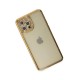 iPhone 12 Pro Kılıf Joke Taşlı Silikon - Gold
