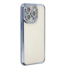 iPhone 13 Pro Kılıf Joke Taşlı Silikon - Mavi