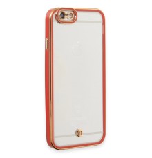 iPhone 6 Kılıf Liva Lens Silikon - Kırmızı