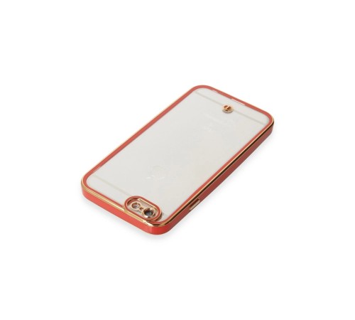 iPhone 6 Kılıf Liva Lens Silikon - Kırmızı