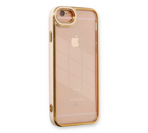 iPhone 6 Kılıf Liva Lens Silikon - Pudra iPhone 6 Kılıf Liva Lens Silikon - Pudra
