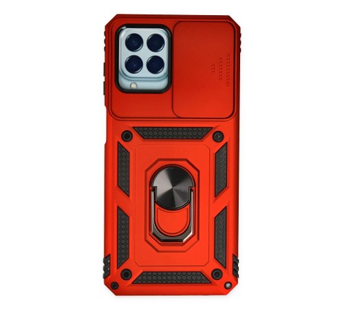 Samsung Galaxy M33 Kılıf Pars Lens Yüzüklü Silikon - Kırmızı Samsung Galaxy M33 Kılıf Pars Lens Yüzüklü Silikon - Kırmızı