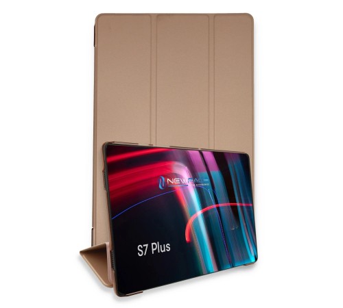 Samsung Galaxy T970 Tab S7 Plus 12.4 Kılıf Tablet Smart Kılıf - Rose Gold