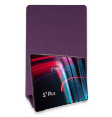 Samsung Galaxy T970 Tab S7 Plus 12.4 Kılıf Tablet Smart Kılıf - Mor