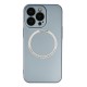 iPhone 13 Pro Kılıf Jack Magneticsafe Lens Silikon - Sierra Blue