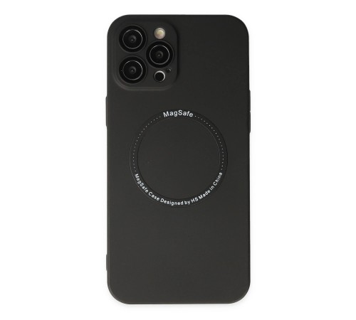 iPhone 12 Pro Max Kılıf Jack Magneticsafe Lens Silikon - Siyah iPhone 12 Pro Max Kılıf Jack Magneticsafe Lens Silikon - Siyah