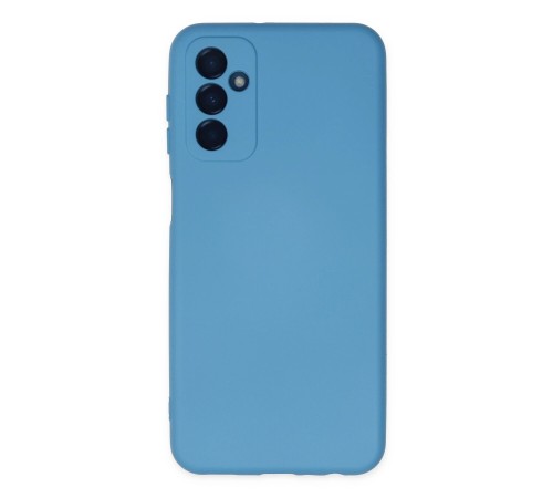 Samsung Galaxy M23 Kılıf Nano içi Kadife Silikon - Mavi